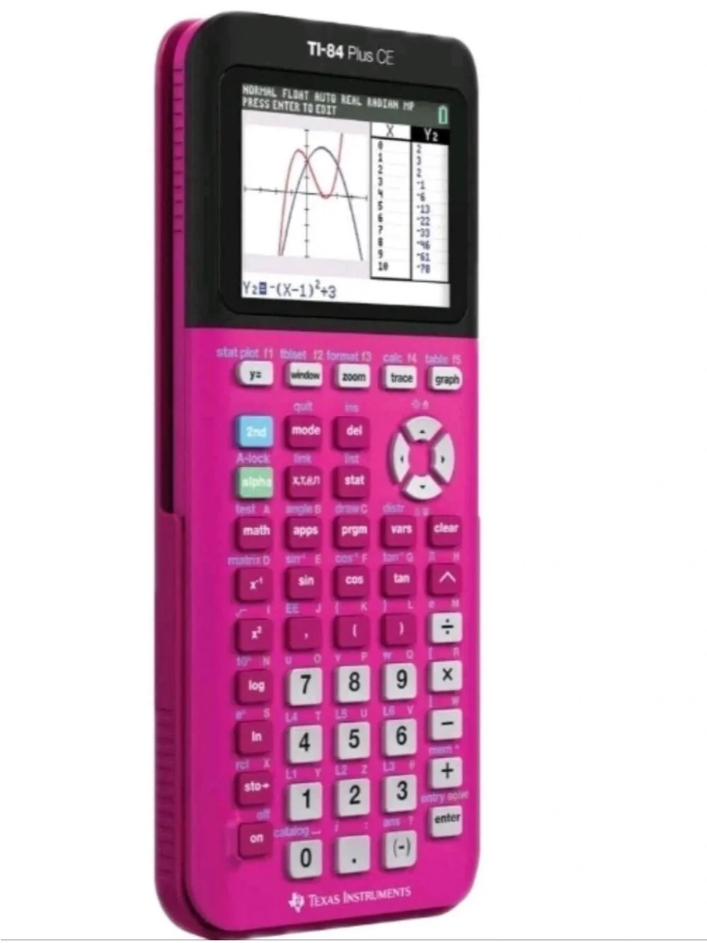 Texas Instruments TI-84 Plus CE Graphing Calculator Pink Works Tested